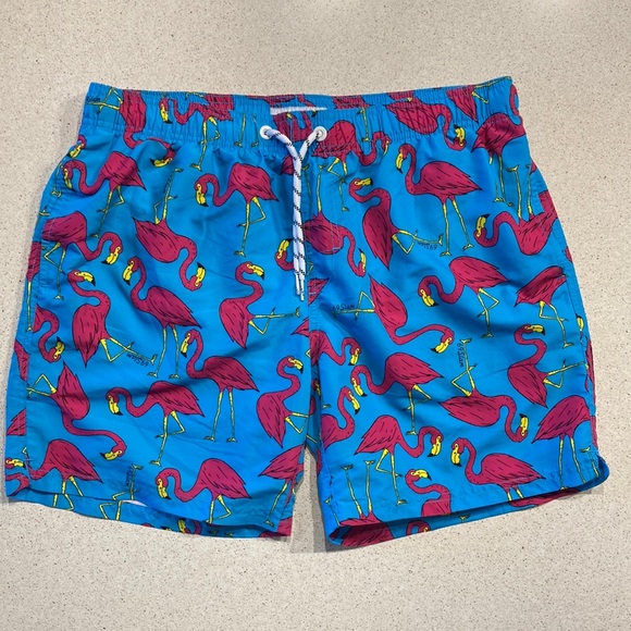 New Maamgic Flamingo Swimtrunks with 3 pockets size L - Picture 1 of 11